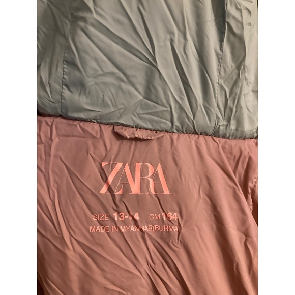 ZARA GIRL COMBINATION FLEECE SPORTY JACKET - Picture 10 of 10